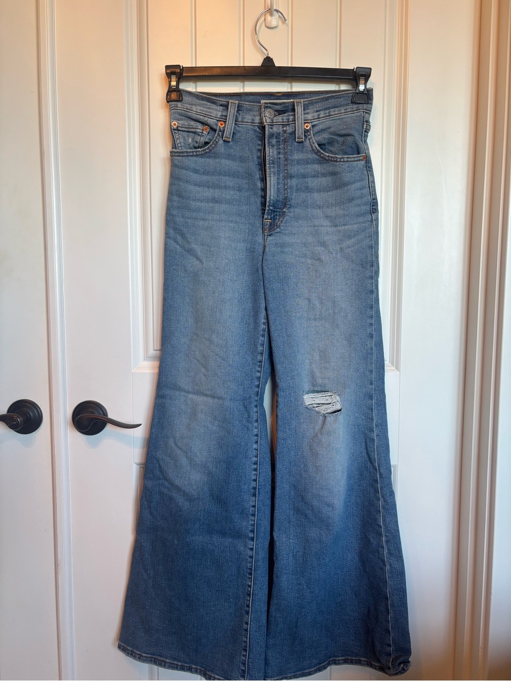 Levi's Light Blue Wide Leg High-Rise Jeans
